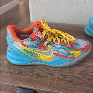 Nike Kids Multicolor Sneakers with Yellow Accents